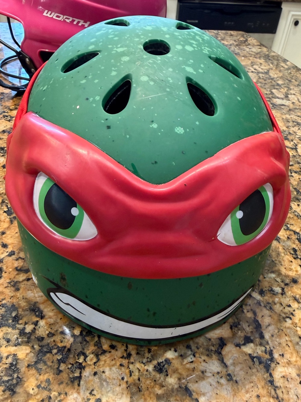 Green & Red Kids Helmet